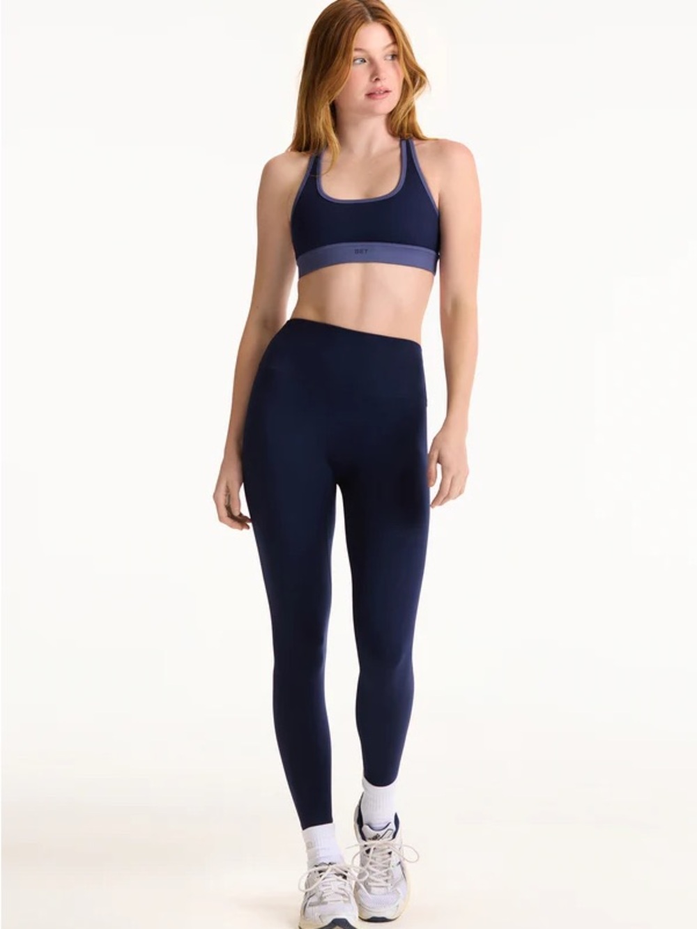SET Active Navy High-Waist Leggings Size Medium